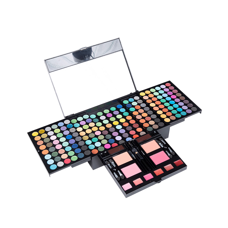 Paleta de sombras faça você mesmo com 96 cores, maquiagem mineral à prova d'água, logotipo, marca, kit de sombras com brilho fosco, cuidado para os olhos de longa duração